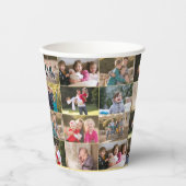 Maak Je Eigen Aangepaste Fotocollage op Papieren B Bekers (Voorkant)