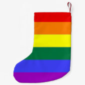 Maak je eigen aangepaste Gay Pride gepersonaliseer Kleine Kerstsok (Achterkant)