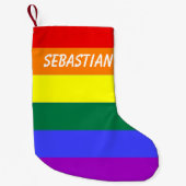 Maak je eigen aangepaste Gay Pride gepersonaliseer Kleine Kerstsok (Voorkant)