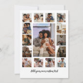 Maak je eigen aangepaste gepersonaliseerde 15 foto kaart (Voorkant)
