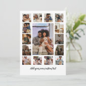 Maak je eigen aangepaste gepersonaliseerde 15 foto kaart (Staand voorkant)