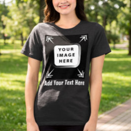 Maak Je Eigen Aangepaste Gepersonaliseerde Cadeaus Tri-Blend Shirt