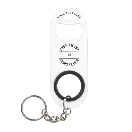 Maak je eigen aangepaste gepersonaliseerde lege sj mini flessenopener (Voorkant)