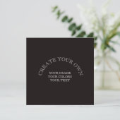 Maak je eigen aangepaste gepersonaliseerde save the date (Staand voorkant)