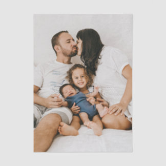 Maak je eigen aangepaste gezinsfoto gepersonalisee tissuepapier