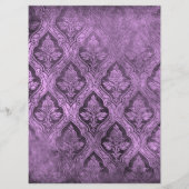 Maak je eigen aangepaste gotische vintage damast menu (Achterkant)