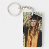 Maak Je Eigen Aangepaste Graduate 2 Foto Sleutelhanger (Voorkant)
