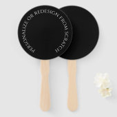 Maak je eigen aangepaste handwaaier (Voorkant en achterkant)
