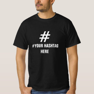 Maak je eigen aangepaste hashtag T-shirts