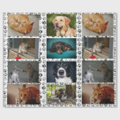 Maak je eigen aangepaste huisdier foto kat hond cadeaupapier (Vlak)
