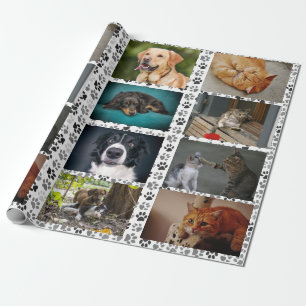 Maak je eigen aangepaste huisdier foto kat hond cadeaupapier