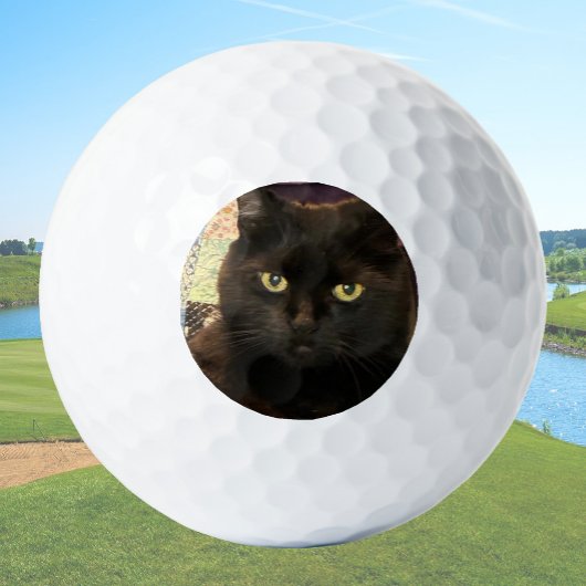 Maak je eigen aangepaste kat huisdier foto golfballen