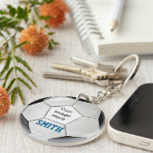 Maak je eigen aangepaste keepaardje rond Voetbal m Sleutelhanger (Voorkant Rechts)