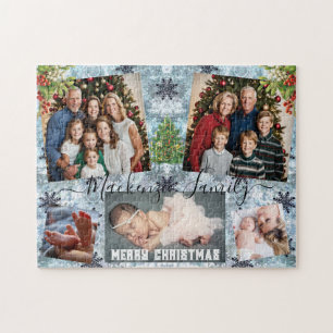 Maak je eigen aangepaste kerst familie foto's coll legpuzzel