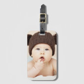 Maak Je Eigen Aangepaste Kinderen Foto Modern Bagagelabel (Voorkant (verticaal))