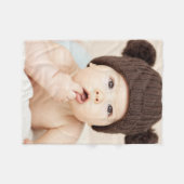 Maak Je Eigen Aangepaste Kinderen Foto Modern Fleece Deken (Voorkant (Horizontaal))
