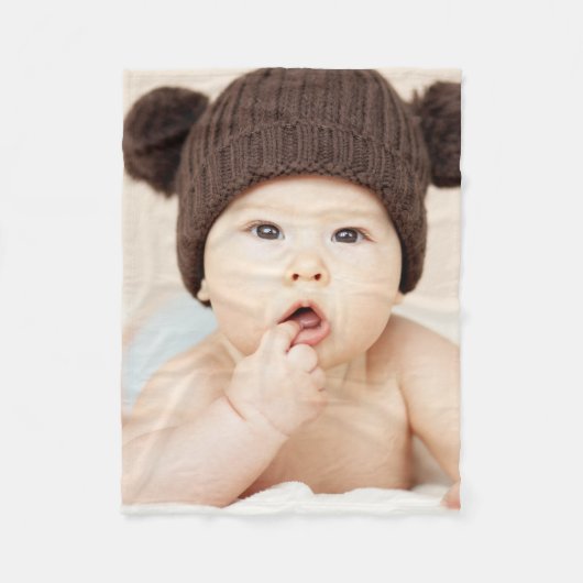 Maak Je Eigen Aangepaste Kinderen Foto Modern Fleece Deken (Voorkant)