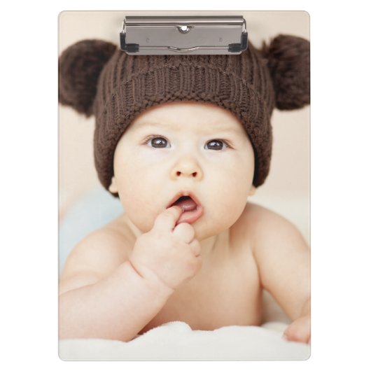 Maak Je Eigen Aangepaste Kinderen Foto Modern Klembord (Voorkant)