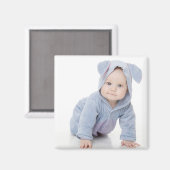 Maak Je Eigen Aangepaste Kinderen Foto Modern Magneet (Voorkant / Achterkant)