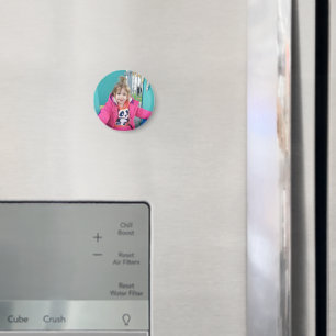 Maak Je Eigen Aangepaste Kinderen Foto Modern Magneet