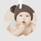 Maak Je Eigen Aangepaste Kinderen Foto Modern Ornament (achterkant)