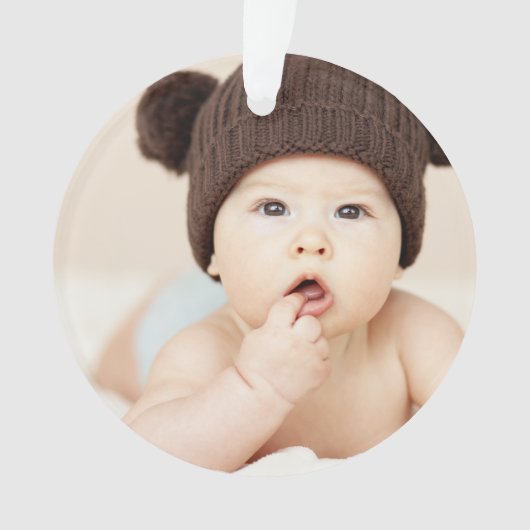 Maak Je Eigen Aangepaste Kinderen Foto Modern Ornament (voorkant)