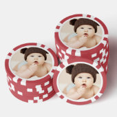 Maak Je Eigen Aangepaste Kinderen Foto Modern Poker Chips (Opstapeling)