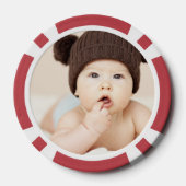 Maak Je Eigen Aangepaste Kinderen Foto Modern Poker Chips (Achterkant)