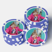 Maak Je Eigen Aangepaste Kinderen Foto Modern Poker Chips (Opstapeling)