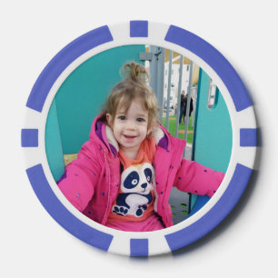 Maak Je Eigen Aangepaste Kinderen Foto Modern Poker Chips