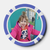 Maak Je Eigen Aangepaste Kinderen Foto Modern Poker Chips (Achterkant)
