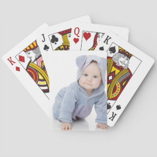 Maak Je Eigen Aangepaste Kinderen Foto Modern Pokerkaarten