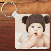 Maak Je Eigen Aangepaste Kinderen Foto Modern Sleutelhanger (Voorkant)