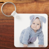 Maak Je Eigen Aangepaste Kinderen Foto Modern Sleutelhanger (Voorkant)
