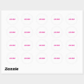 Maak Je Eigen Aangepaste Klassieke Ronde Sticker (Vel)