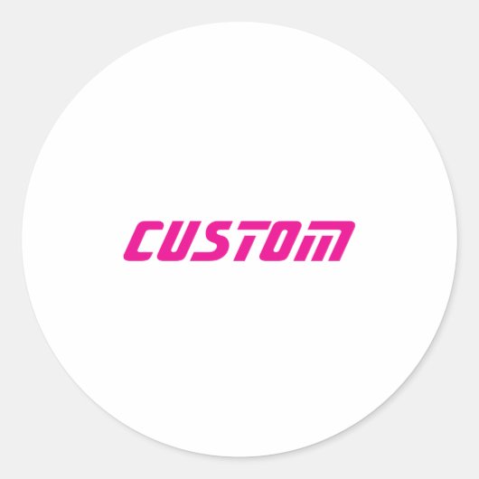 Maak Je Eigen Aangepaste Klassieke Ronde Sticker (Voorkant)
