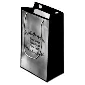 Maak je eigen aangepaste kleur/ontwerp klein cadeauzakje (Voorkant Gekanteld)