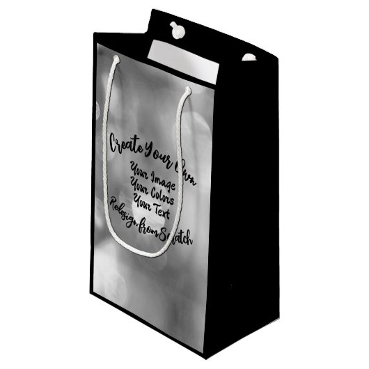 Maak je eigen aangepaste kleur/ontwerp klein cadeauzakje (Voorkant Gekanteld)