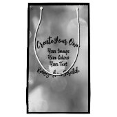 Maak je eigen aangepaste kleur/ontwerp klein cadeauzakje (Voorkant)