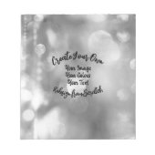 Maak Je Eigen Aangepaste Kleur/Ontwerp Notitieblok (Voorkant)