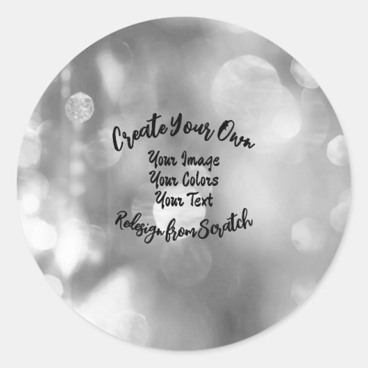 Maak je eigen aangepaste kleur/ontwerp ronde sticker (Voorkant)