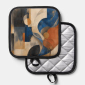 Maak je eigen aangepaste kunst pannenlap (Voorkant / Achterkant)