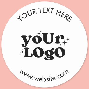 Maak Je Eigen Aangepaste Logo Ronde Sticker