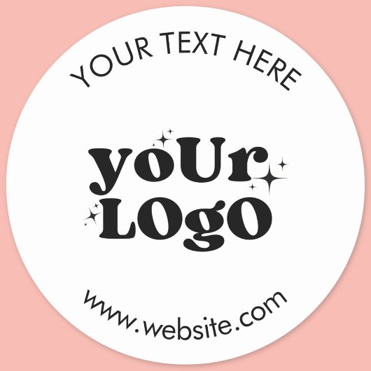 Maak Je Eigen Aangepaste Logo Ronde Sticker