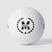 Maak Je Eigen Aangepaste Merk Monogram Golfballen (Voorkant)
