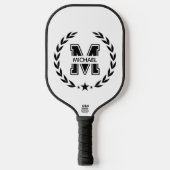 Maak Je Eigen Aangepaste Merk Monogram Pickleball Paddle (Voorkant)