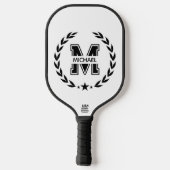 Maak Je Eigen Aangepaste Merk Monogram Pickleball Paddle (Achterkant)