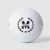 Maak Je Eigen Aangepaste Merkmonogram Golfballen (Voorkant)