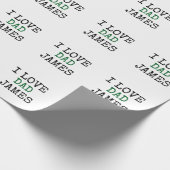 Maak je eigen aangepaste met naam vaders cadeaupapier (Hoek)