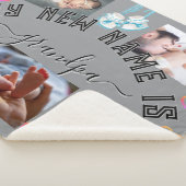 ✨Maak je eigen aangepaste MIJN NIEUWE NAAM IS GRAN Sherpa Deken (3/4)